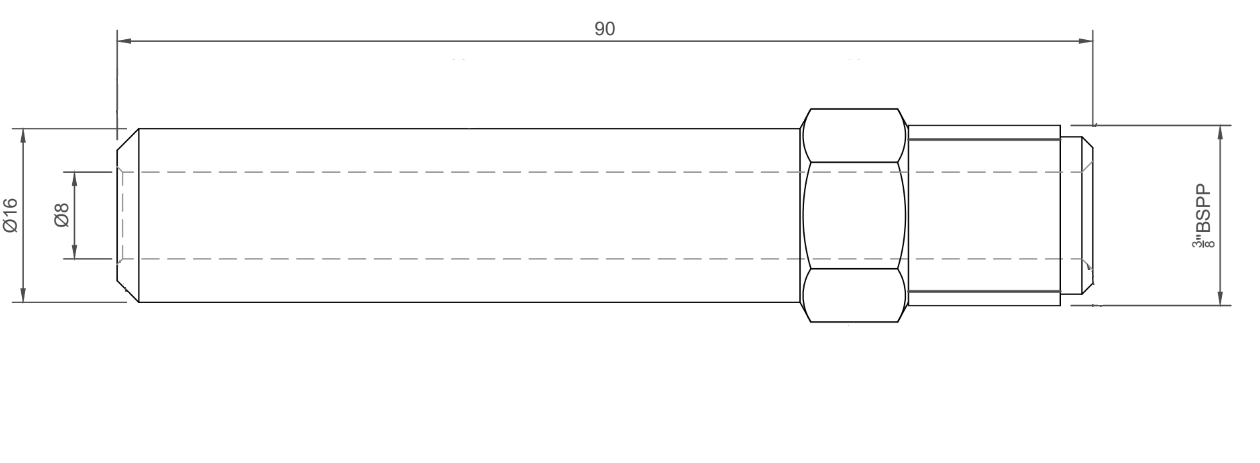 End Tube Dimensions for Level Gauge