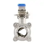 V Port Stainless Steel Threaded Ball Valve